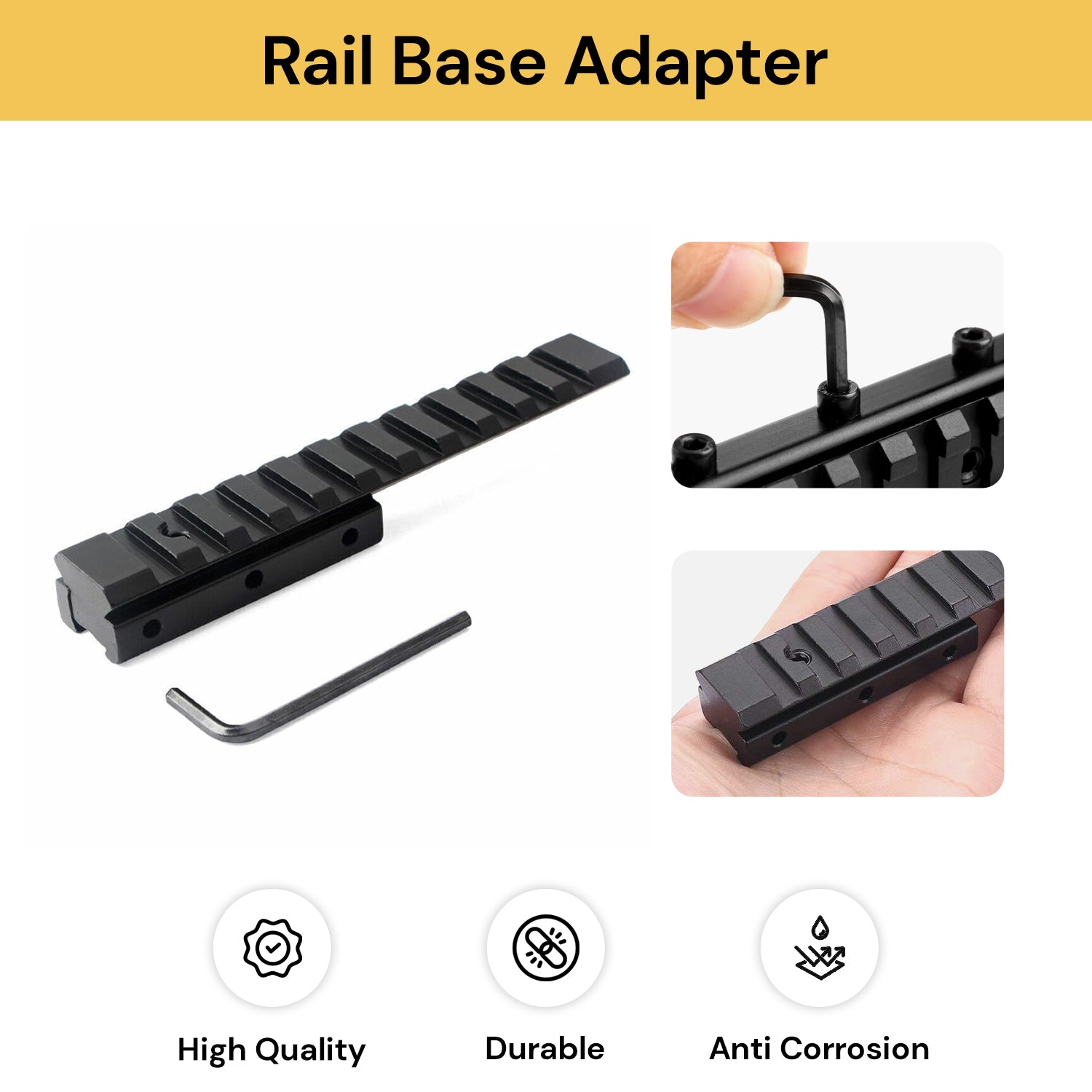 Ral Adapter 11mm to 20mm Rail Base Adapter