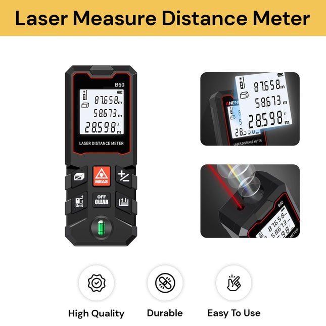 60M Laser Measure Distance Meter