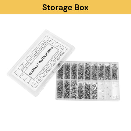 1000PCs Glasses And Watch Repairing Screws Set