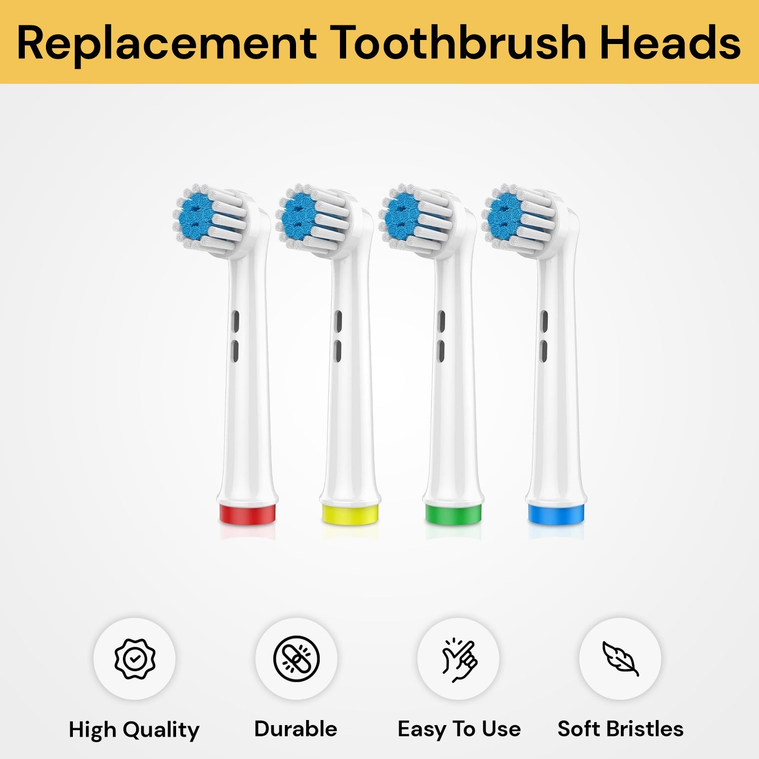4PCs Replacement Toothbrush Heads