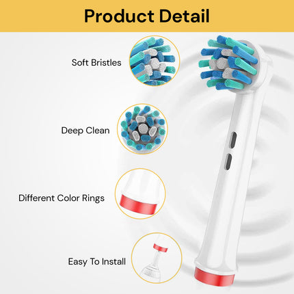 4PCs Replacement Toothbrush Heads