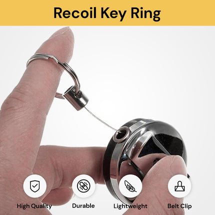 Retractable Recoil Key Ring RetractableRIng01