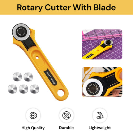 Rotary Cutter With Blade