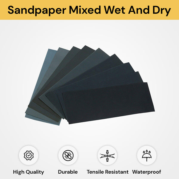 36PCs Sandpaper Mixed Wet And Dry