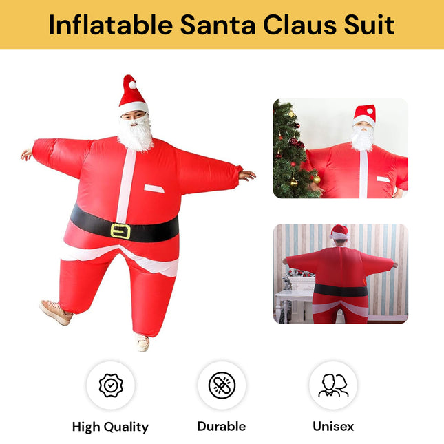 Inflatable Christmas Santa Claus Suit