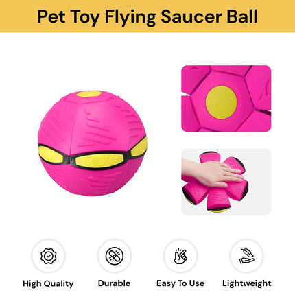 Pet Toy Flying Saucer Ball