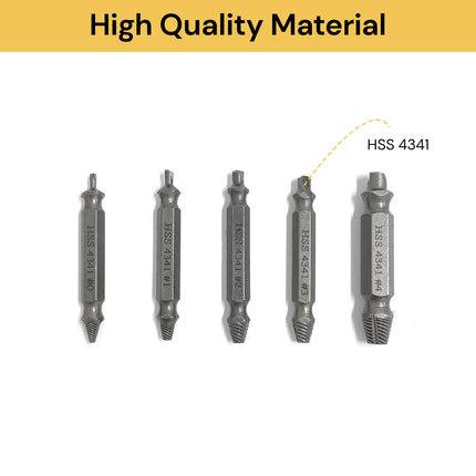 5PCs Screws Extractor Set
