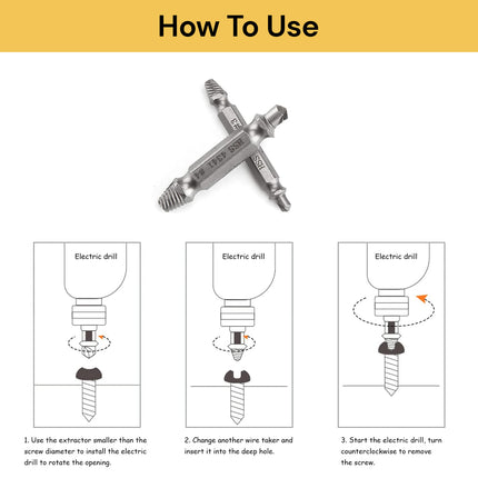 5PCs Screws Extractor Set