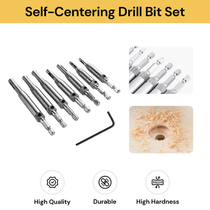 Self-Centering Drill Bit Set