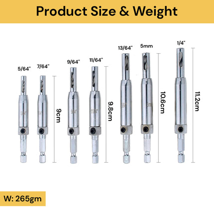 Self-Centering Drill Bit Set