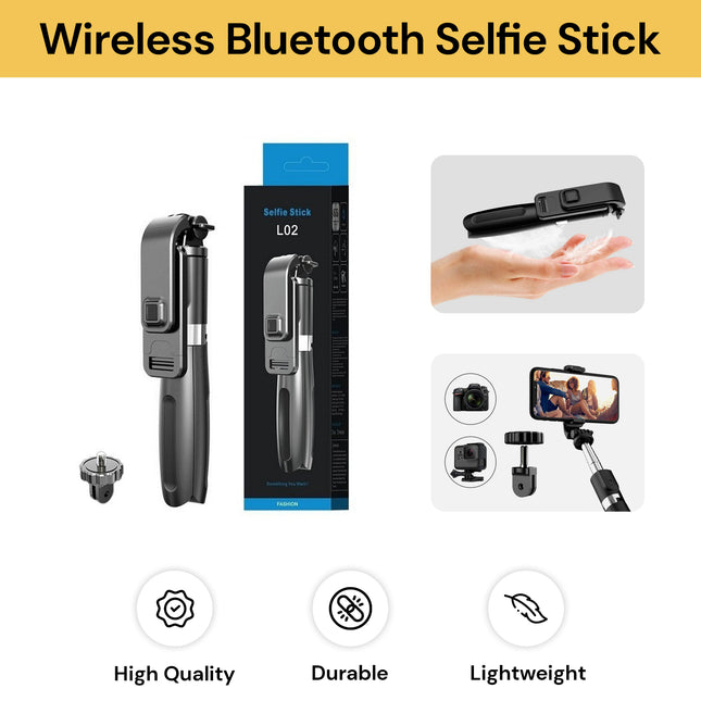 Wireless Bluetooth Selfie Stick And Tripod
