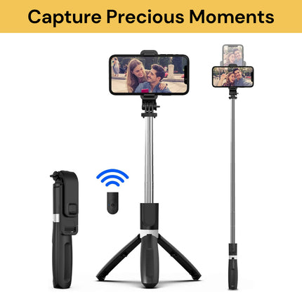 Wireless Bluetooth Selfie Stick And Tripod