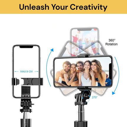 Wireless Bluetooth Selfie Stick And Tripod