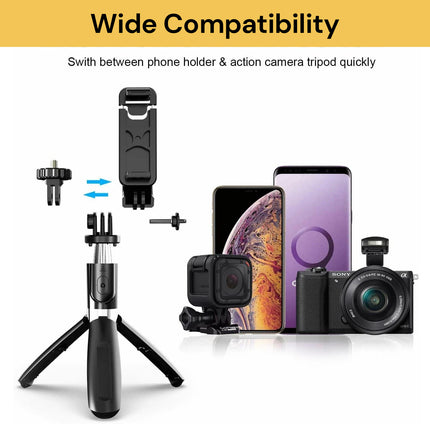 Wireless Bluetooth Selfie Stick And Tripod
