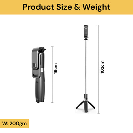 Wireless Bluetooth Selfie Stick And Tripod