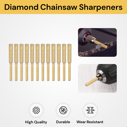 12PCs Diamond Chainsaw Sharpeners