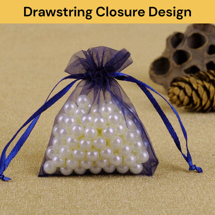 100PCs Sheer Drawstring Gift Bags