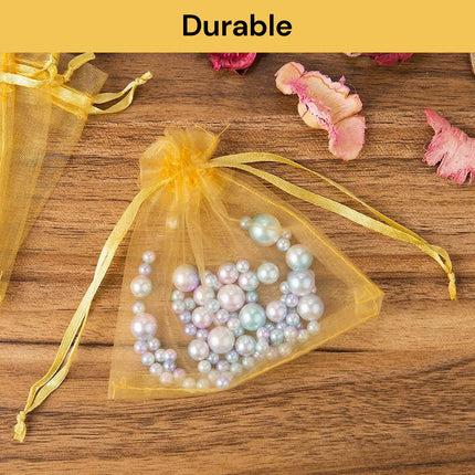 100PCs Sheer Drawstring Gift Bags