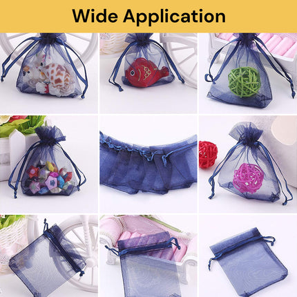 100PCs Sheer Drawstring Gift Bags