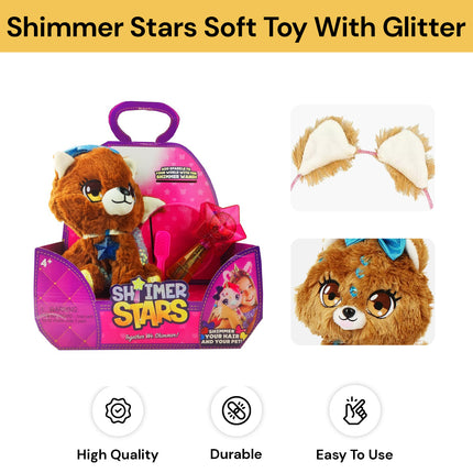 Shimmer Stars Soft Toy With Glitter