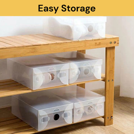 20PCs Transparent Shoe Storage Box