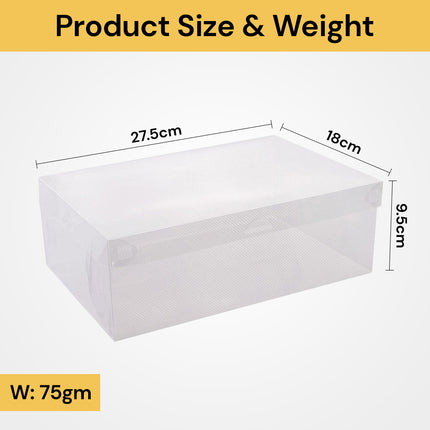 20PCs Transparent Shoe Storage Box