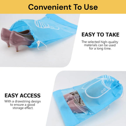 UPTO 30PCS Shoe Storage Bag Organizer Dustproof Travel Carry Case for Shoes Heels Boots Closet Wardrobe Protection Reusable Storage Pouch