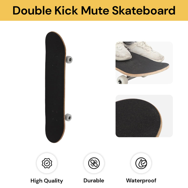 Double Kick Mute Skateboard