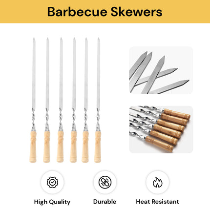 6PCs Barbecue Skewers