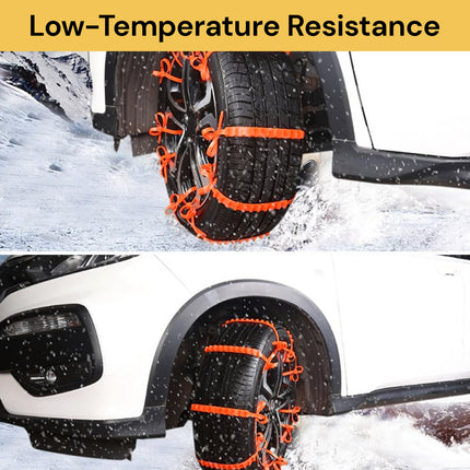 10Pcs Anti-Skid Snow Chains For Tyres