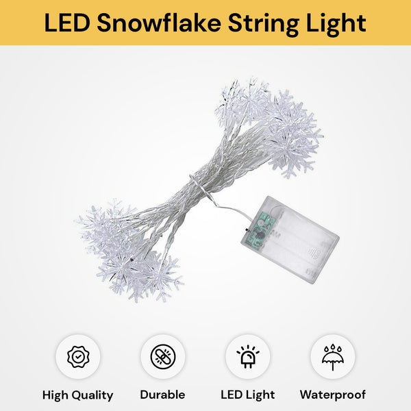 LED Snowflake String Light