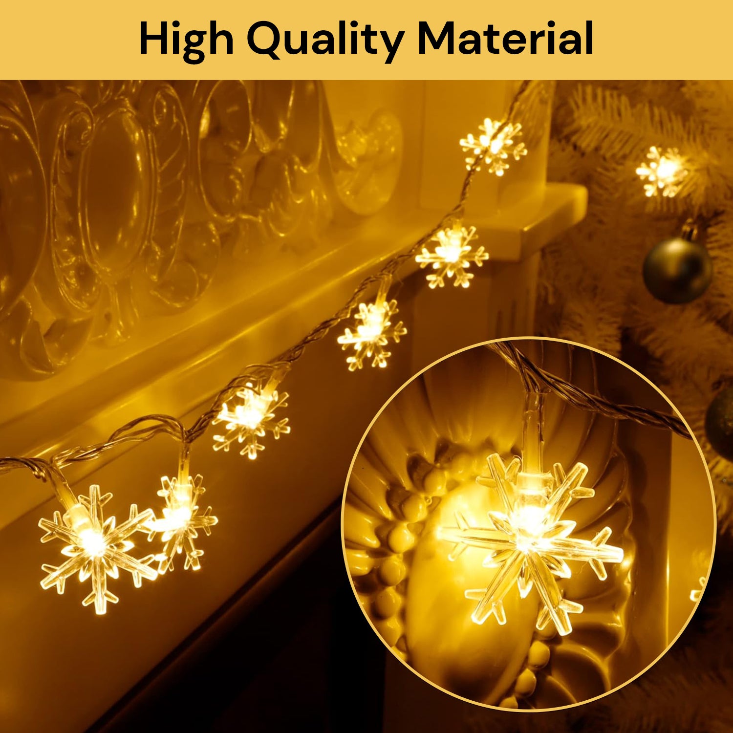 Snowflake Simple Led String LED Snowflake String Light