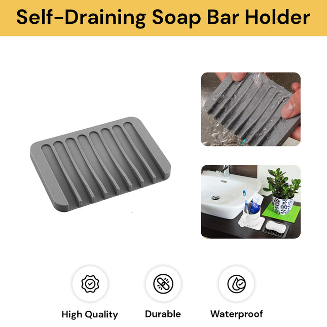 Bathroom Self-Draining Soap Bar Holder