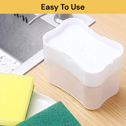 2 In 1 Soap Dispenser With Sponge Holder