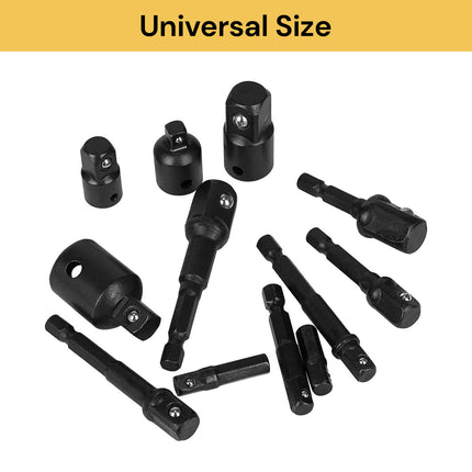 12PCs Drill Socket Adapter And Reducer Set