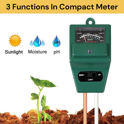 3 In 1 Soil PH/Moisture/Light Tester