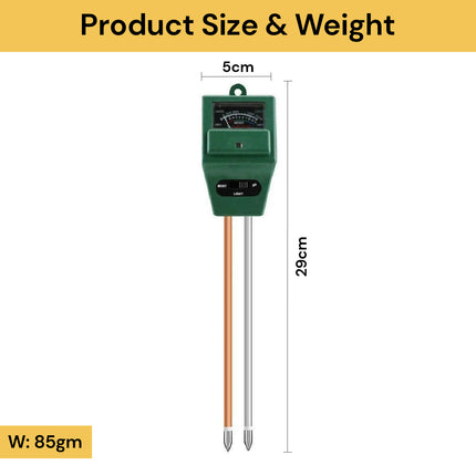 3 In 1 Soil PH/Moisture/Light Tester