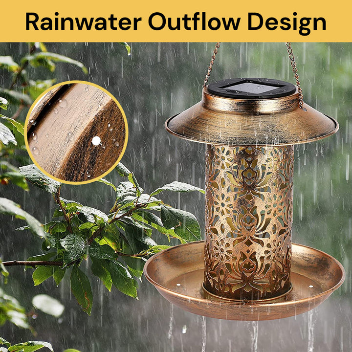 Solar Bird Feeder EcoFriendly Design ezonedeal
