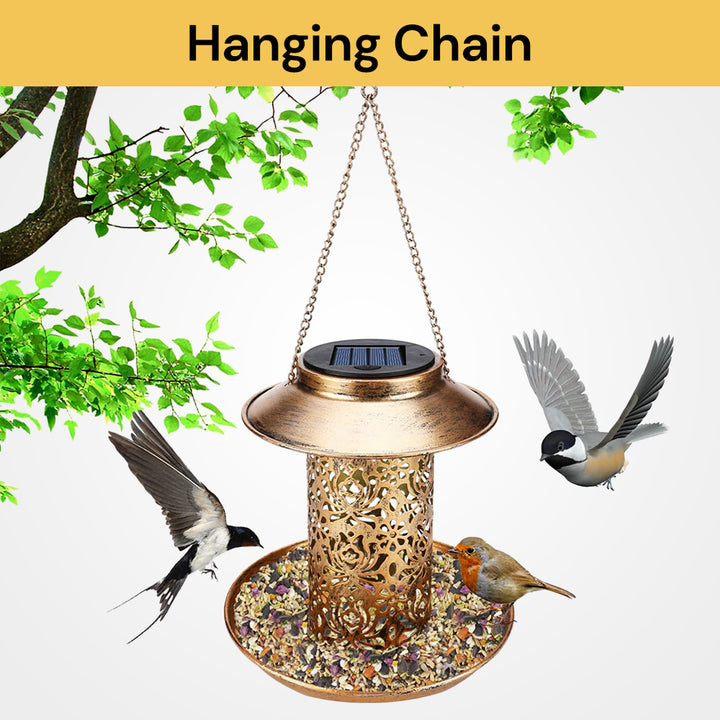 Solar Bird Feeder EcoFriendly Design ezonedeal