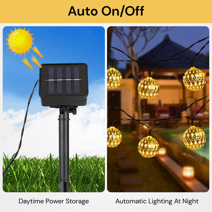 20 LEDs Solar Globe String Light