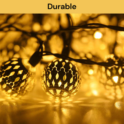 20 LEDs Solar Globe String Light