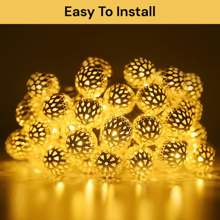 20 LEDs Solar Globe String Light