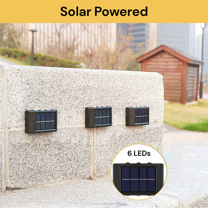 2PCs LED Solar Wall Lamp