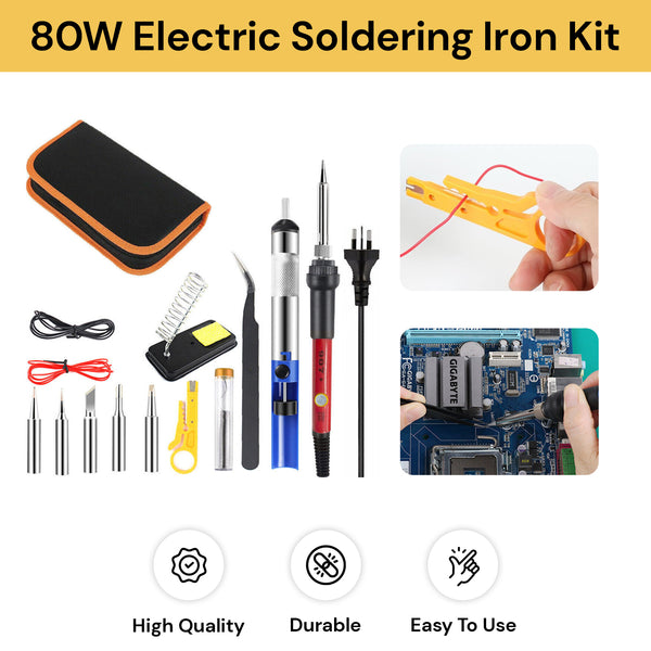 15 In 1 80W Electric Soldering Iron Kit