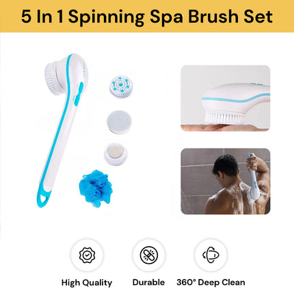 5 In 1 Spinning Spa Brush Set