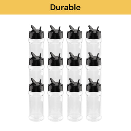 12PCs Clear 100ml Spice Bottles