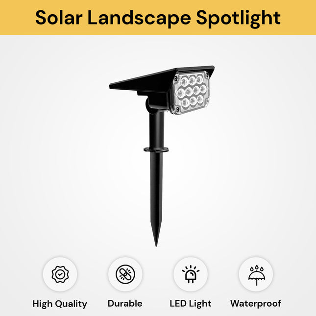 10LEDs RGB Solar Landscape Spotlight