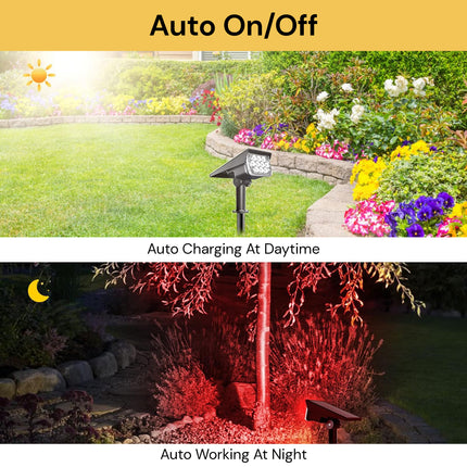 10LEDs RGB Solar Landscape Spotlight