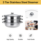 3 Tier Stainless Steel Steamer