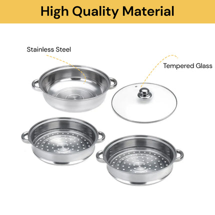 3 Tier Stainless Steel Steamer